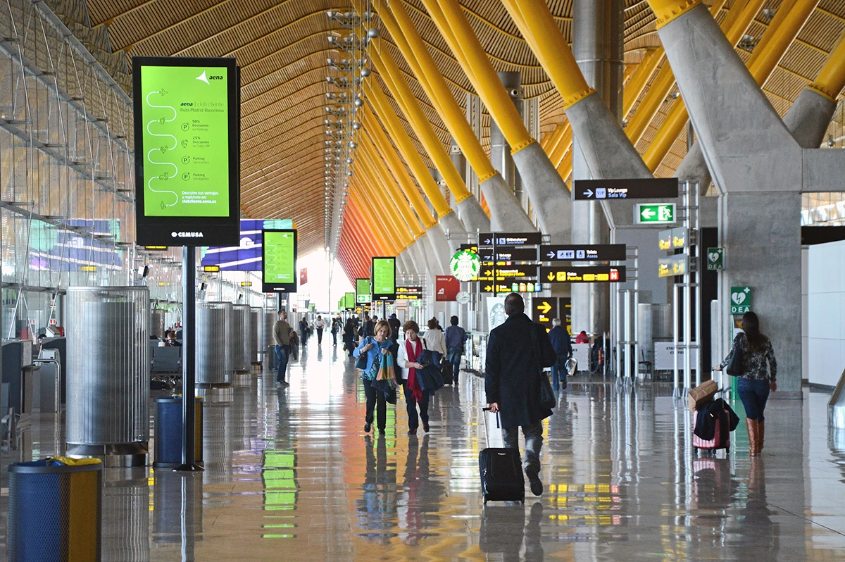 Aeropuerto Madrid-Barajas (interior). Foto: Aena