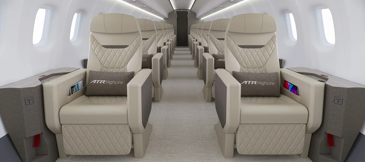 Cabina All-Business Class de ATR. Foto: ATR