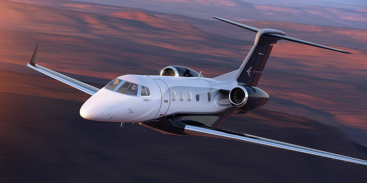 Phenom 300 de Embraer. Foto: Embraer