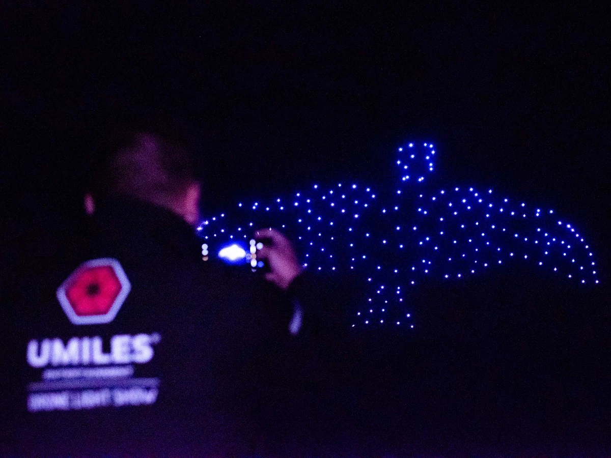 Espectaculo de luces online con drones