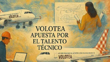 Ilustración de Volotea generada con IA. Ilustración de Volotea generada con IA.