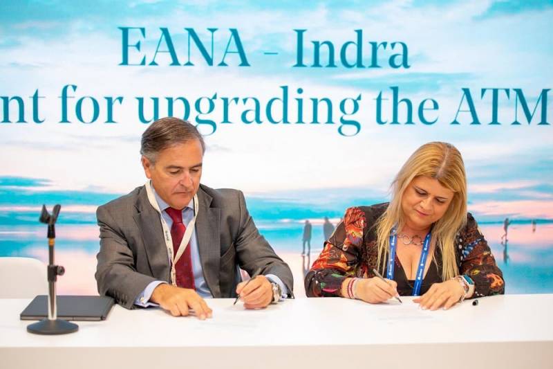 Firma acuerdo Indra EANA