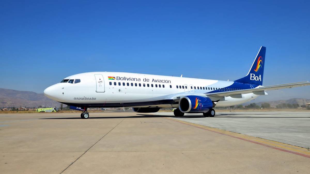 Nuevo Boeing 737-800NG de Boliviana de Aviacin 