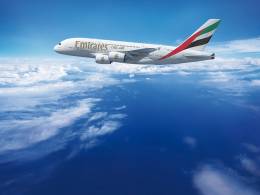 Avin Airbus A380 de la compaa area Emirates.