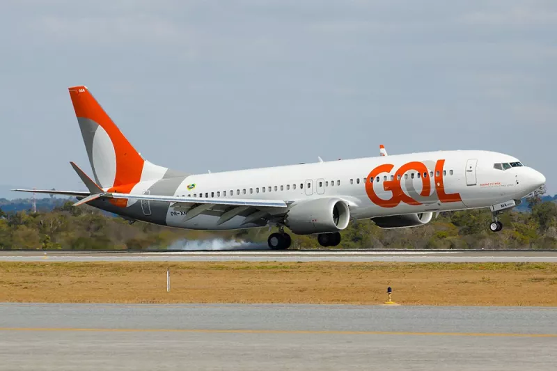 Boeing 737 MAX-8 de la aerolnea brasilea Gol. Foto: Gol