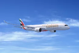 Airbus A350 de la aerolnea Emirates. Foto: Emirates