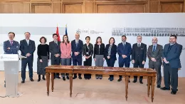 Firmantes de la Alianza para el Uso del Hidrgeno Verde en la Aviacin. Foto: Plataforma Tecnolgica Aeroespacial Espaola PAE