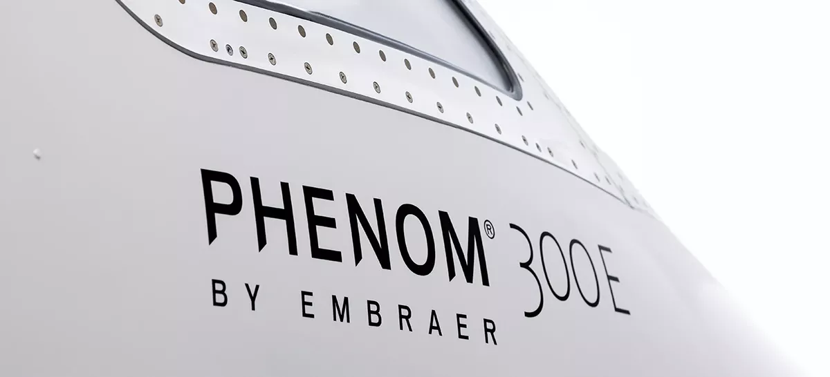 Phenom 300 de Embraer. Foto: Embraer