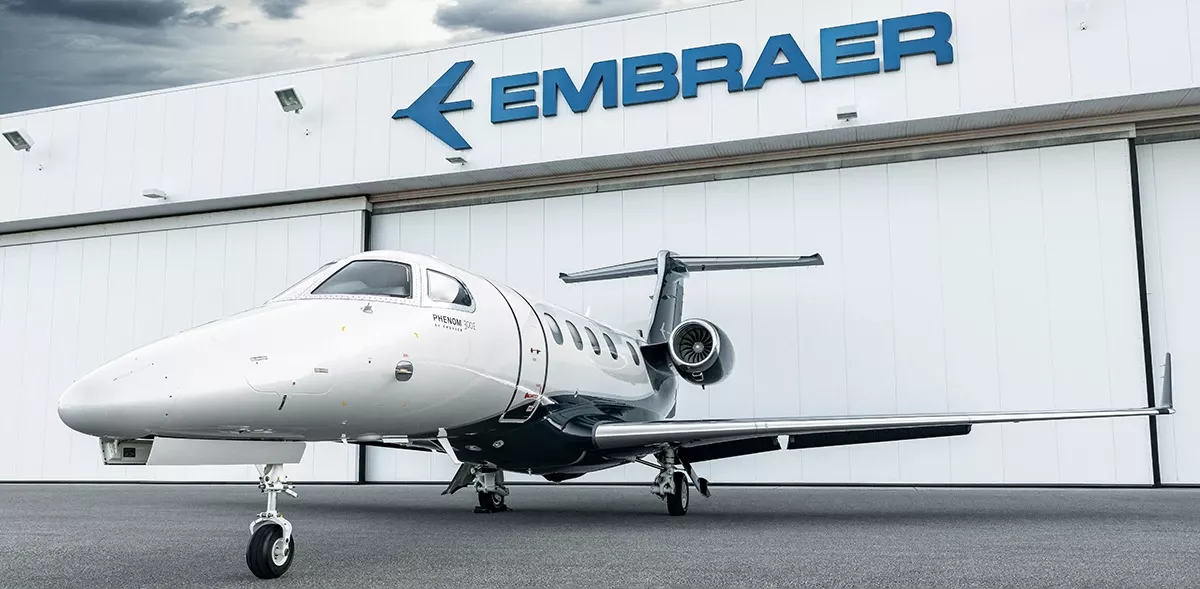 Phenom 300 de Embraer. Foto: Embraer