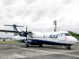 Avin ATR de la aerolnea Azul.