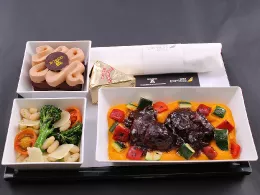 Nuevo plato del men de Clase Business de Iberia. Foto: Iberia