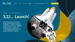 Captura de pantalla de la web del World Space Summit. 