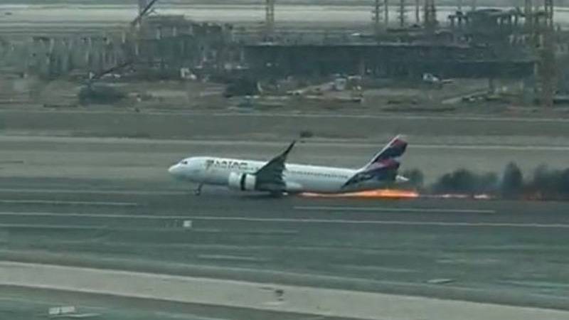 Airbus A320N de LATAM accidentado.