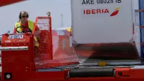 Servicio de handling de Iberia. Foto: Iberia