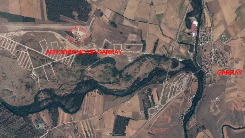 Fotografa satelital actual del Aerodromo de Garray.