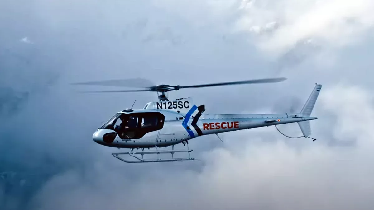 Helicptero Airbus H125 equipado con el piloto automtico de Thales y StandardAero. Foto: Youtube de StandardAero