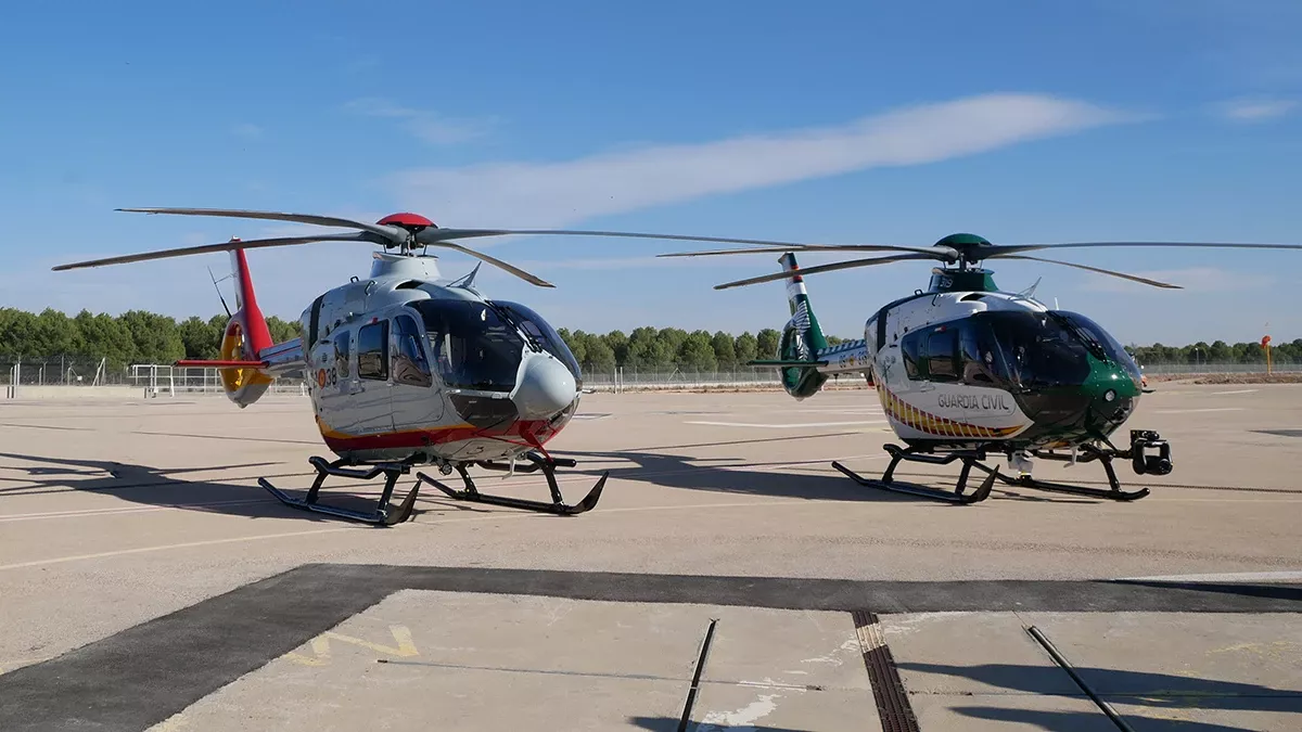 Helicpteros H135 del Ejrcito del Aire y de la Guardia Civil. Foto: Diego Gmez