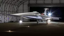 Demostrador de vuelo supersnico X-59 de Lockheed Martin Skunk Works. Foto: Lockheed Martin