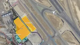 Hangar para actividades de mantenimiento y pintado de aeronaves en el Aeropuerto Madrid-Barajas alquilado por Ryanair a Aena. Foto: Aena