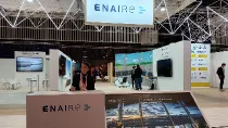 Foto del stand de Enaire en Fitur 2024. Foto: Enaire