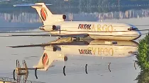 Aeropuerto de Porto Alegre inundado.