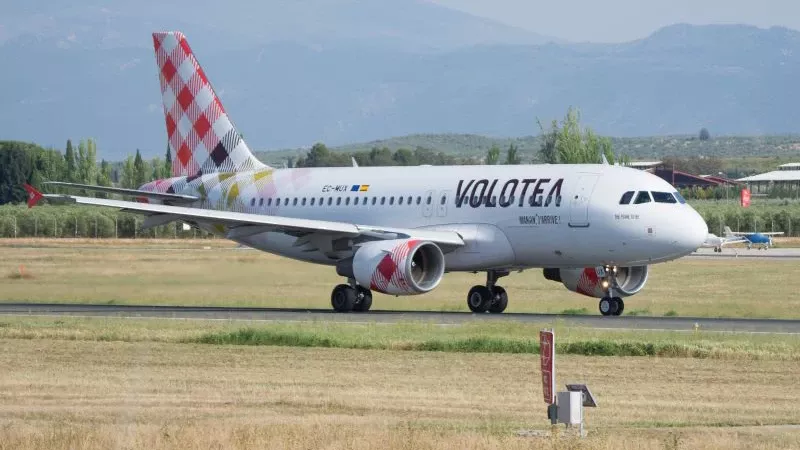 A319 de Volotea despegando del aeropuerto de Granada. Foto: Diego Muoz Morata
