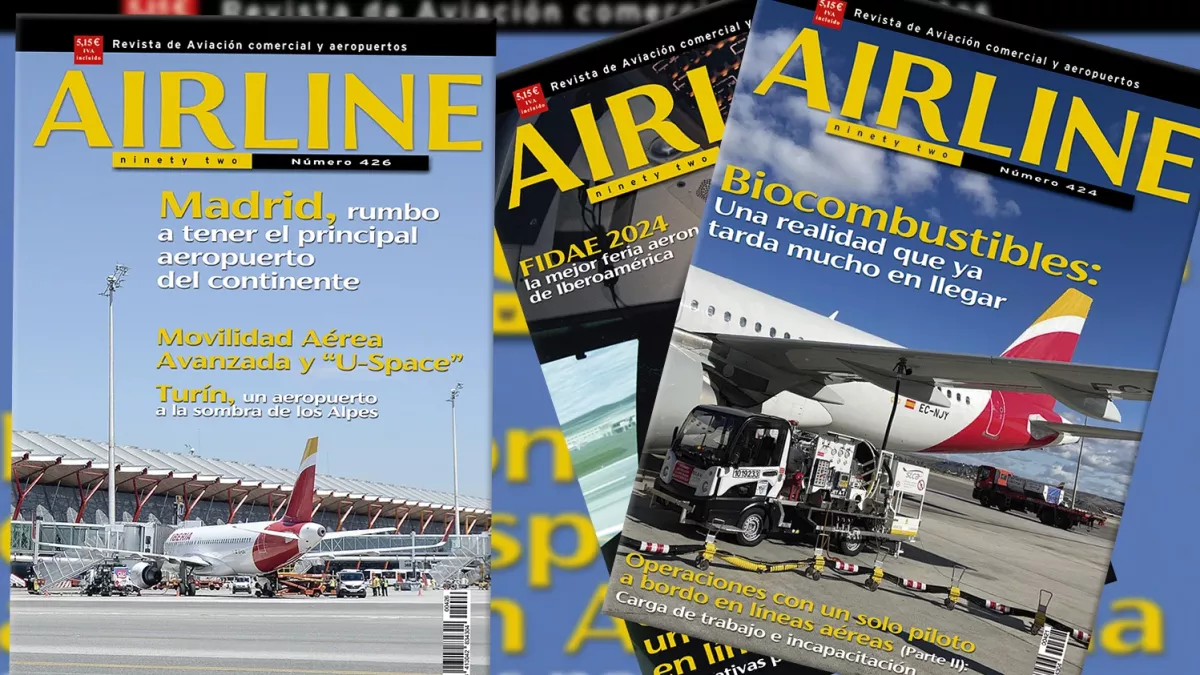 Varis portadas de la revista Revista Airline Ninety Two.
