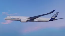 Avin Airbus A350F carguero en vuelo. 