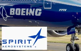 Logos de Boeing y Spirit AeroSystems.