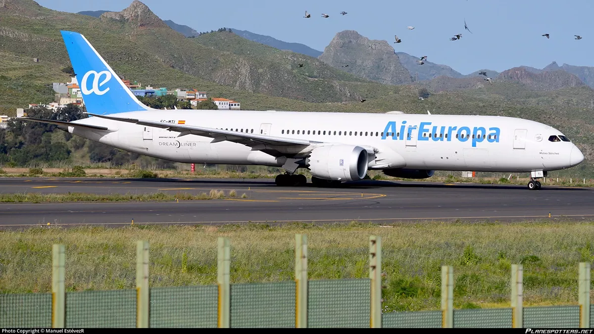 Boeing de Air Europa en pista.