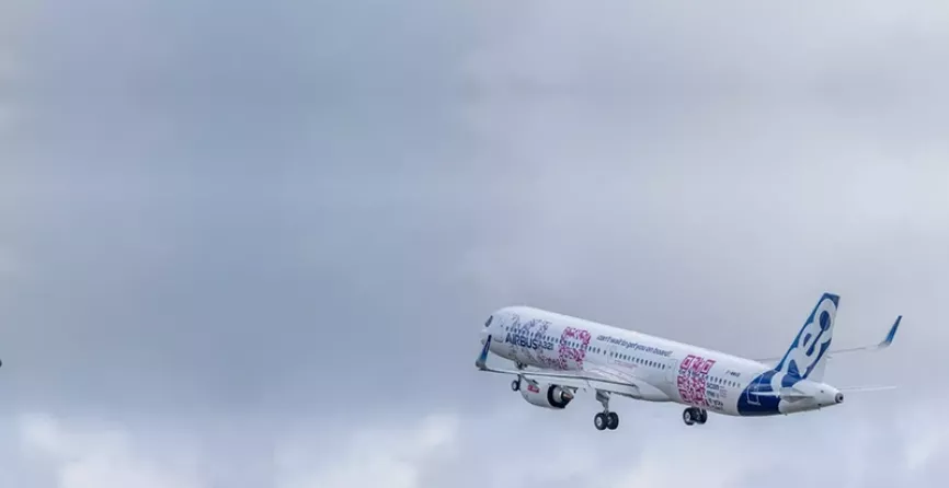 Airbus A321XLR en vuelo.