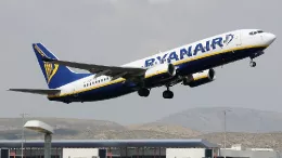 Avin de Ryanair en el momento del despegue.