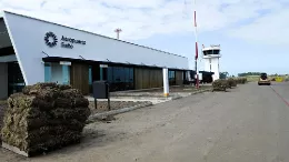 Edificio del Aeropuerto de Salto en Uruguay. 