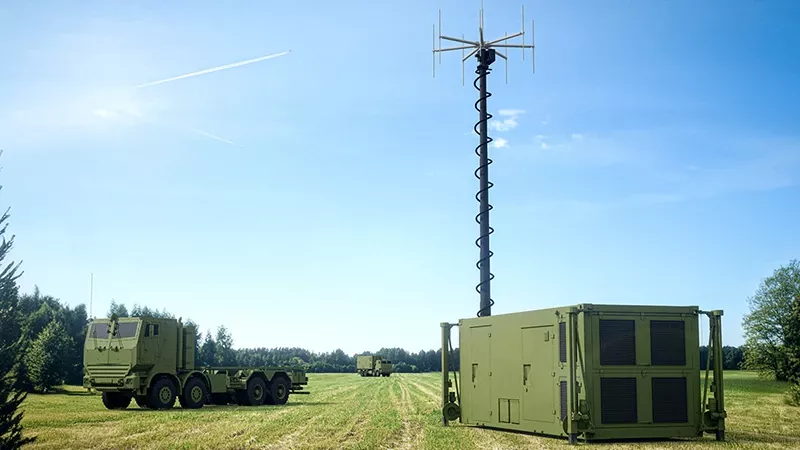 Radar Twinvis de Hensoldt en el campo.