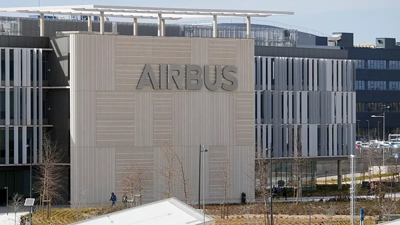 Foto de uno de los edificios de Airbus en su sede de Getafe.