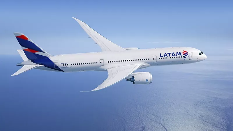 Avin de Latam en vuelo. Foto: Latam