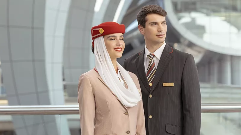 Tripulantes de cabina de pasajeros de la aerolnea Emirates. Foto: Emirates