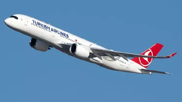 Avin de Turkish Airlines en vuelo.