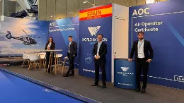 Foto del stand de World Aviation Group en European Rotors 2024. Foto: WAG