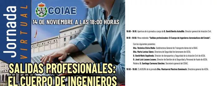 Jornada Salidas profesionales: El Cuerpo de Ingenieros Aeronuticos del Estado.