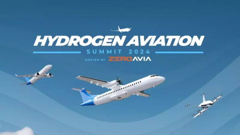 Cartel de Hydrogen Aviation Summit 2024. Foto: ZeroAvia