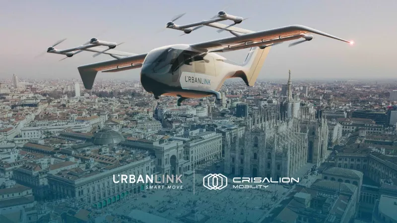 Recreacin digital del eVTOL Integrity de Crisalion Mobility. Foto: Crisalion Mobility