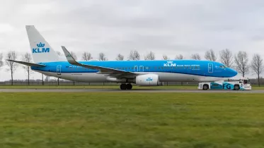 Avin de la aerolnea KLM en pista. Foto: KLM