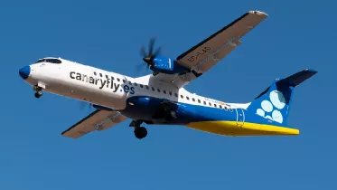 Avin de Canaryfly en vuelo. Foto: Canaryfly