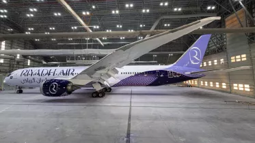 Primer Boeing 787-9 Dreamliner para certificaciones y formacin recibido por Riyadh Air.