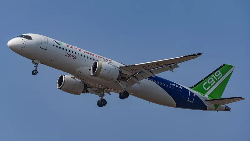 COMAC C919. Foto: COMAC