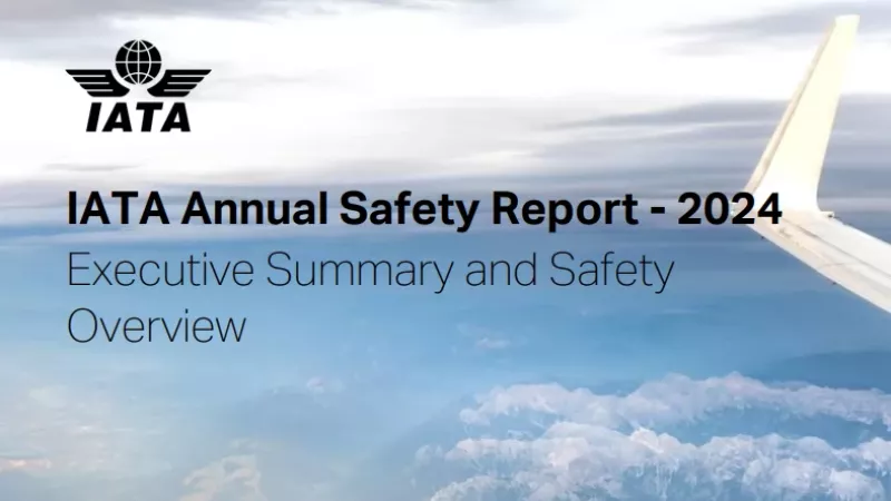 Portada del IATA Annual Safety Report 